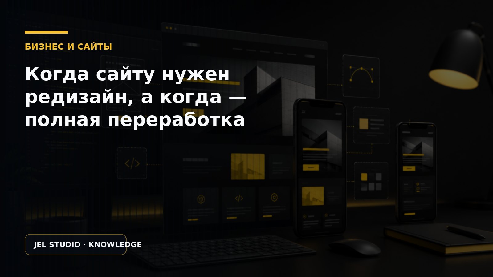 Когда сайту нужен редизайн, а когда — полная переработка