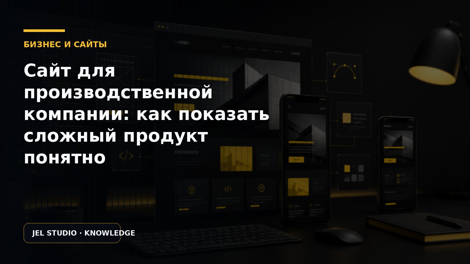 Сайт для производственной компании: как показать сложный продукт понятно