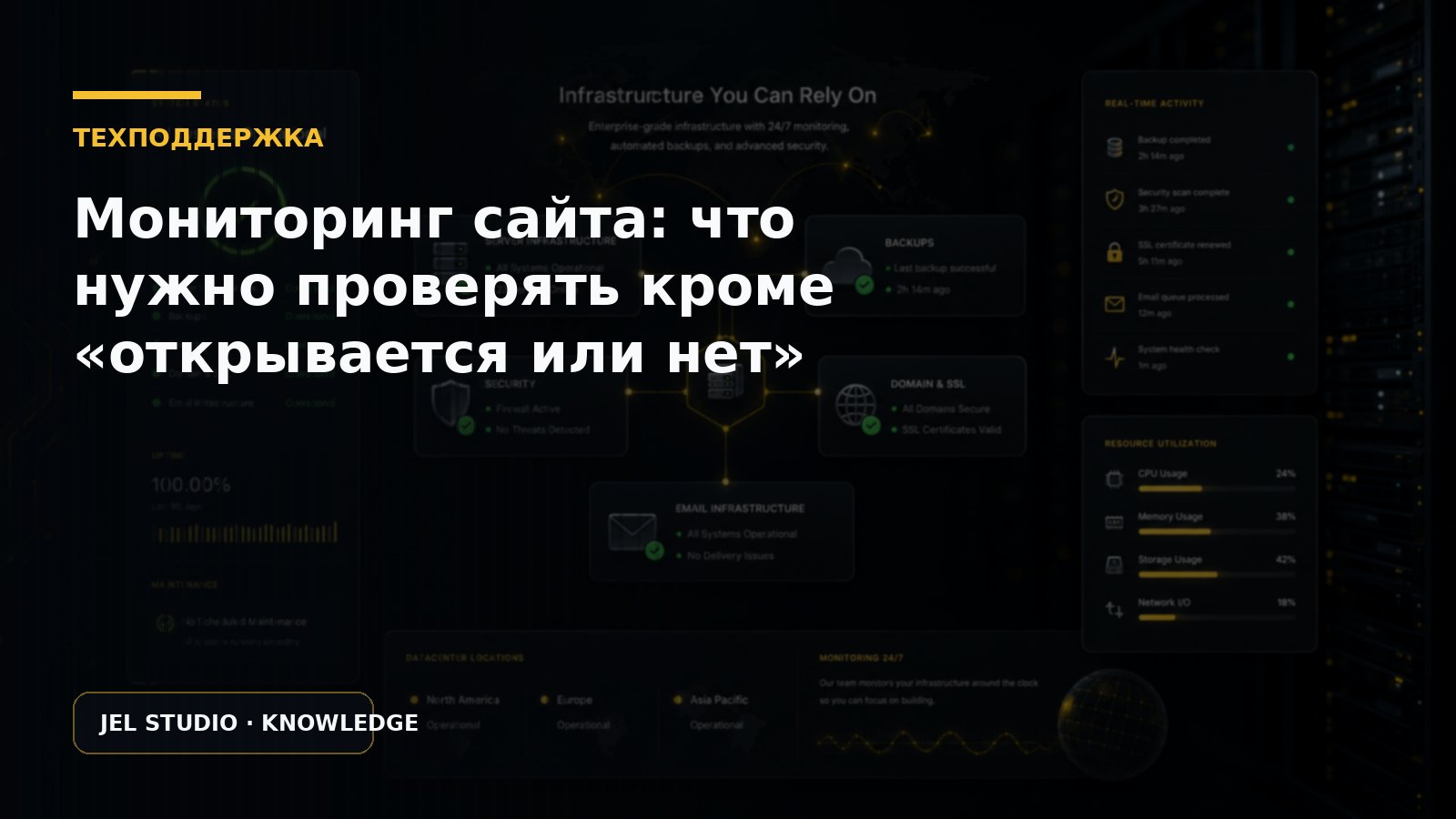 Мониторинг сайта: что нужно проверять кроме «открывается или нет»