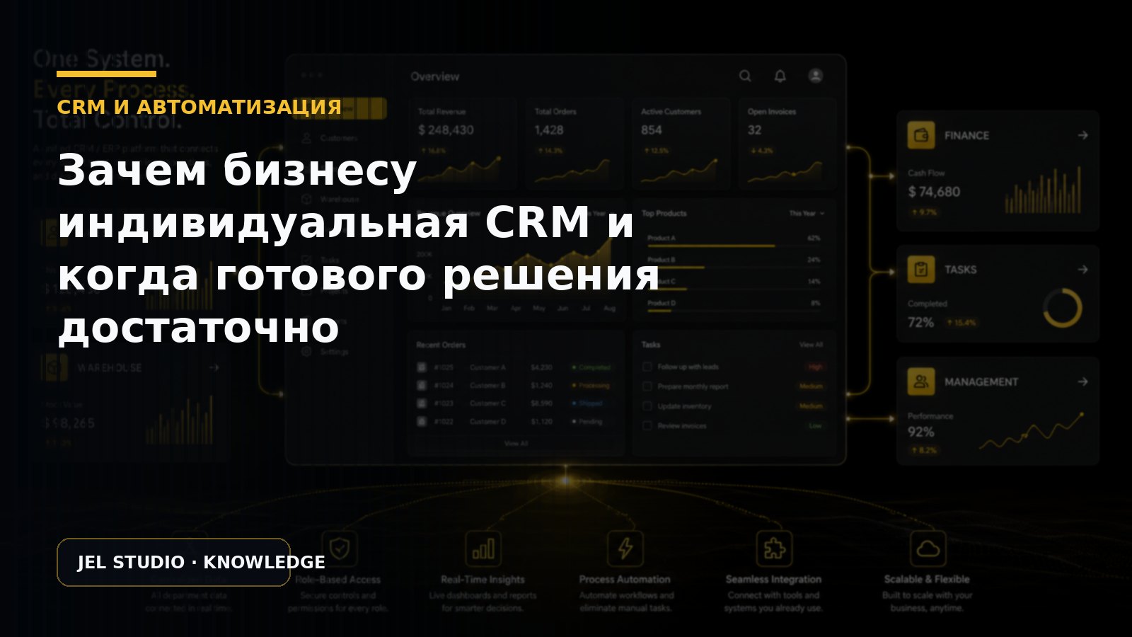 Зачем бизнесу индивидуальная CRM и когда готового решения достаточно