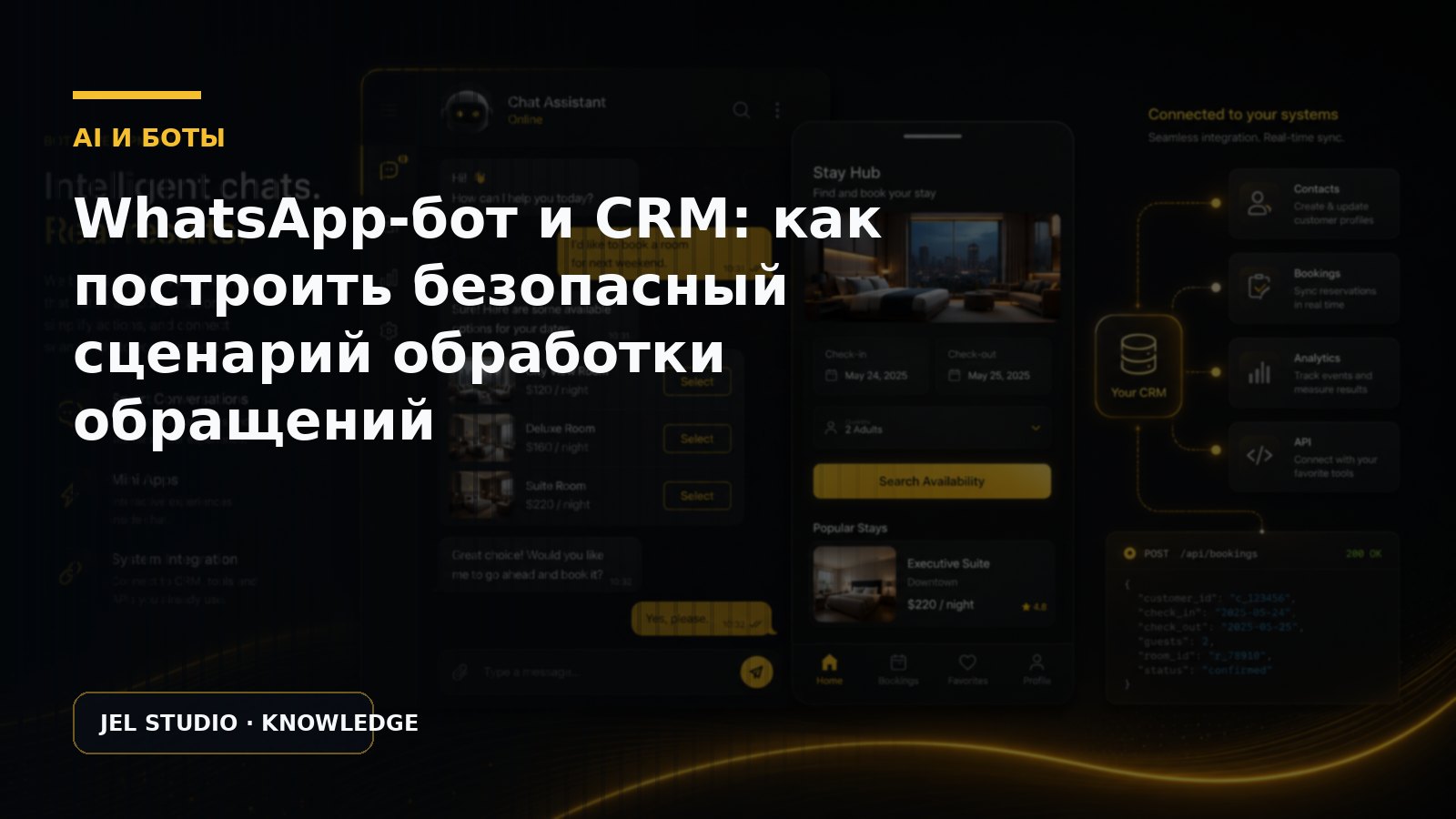 WhatsApp-бот и CRM: как построить безопасный сценарий обработки обращений